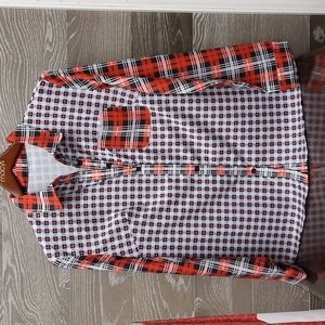 Unbranded Harley Quinn Joker plaid shirt